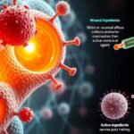 Sebkezelő hatóanyagok ábrázolása mikroszkópikus szinten.