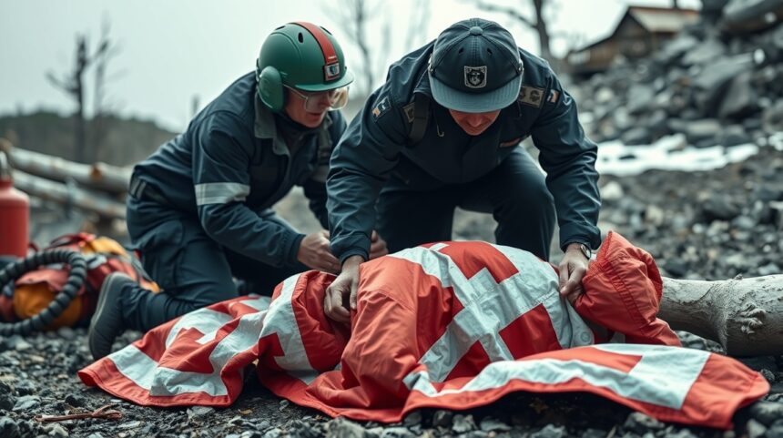 Elsősegély takaró használata vészhelyzetekben