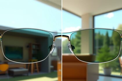 Fotokromatikus lencsék beltéren és szabadban