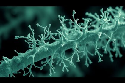 Fehér azbeszt (krizotil) mikroszkopikus szerkezete