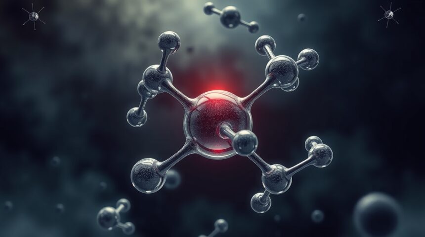 Heroin diacetilmorfin molekula 3D ábrázolása, egészségügyi hatások.
