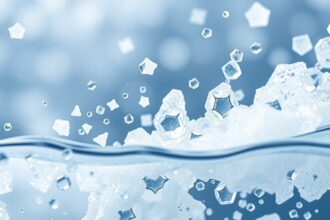 Hipertóniás oldatban lévő víz és oldott részecskék