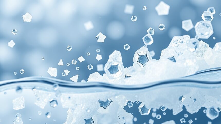 Hipertóniás oldatban lévő víz és oldott részecskék