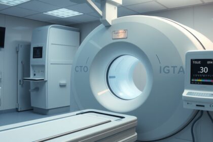 CT vizsgálat berendezése a Hounsfield-skála bemutatásához