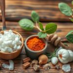 Természetes összetevők inozitol kiegészítőkhöz, egészséges táplálkozás.