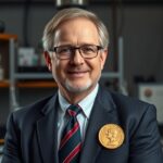 Kendall Henry Nobel-díjas fizikus laboratóriumban