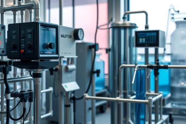 Modern vízkőtelenítési berendezés a tisztítás során.