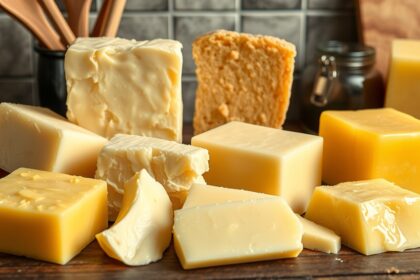 Különböző kenőzsírok színes kockákban, ipari felhasználásra.