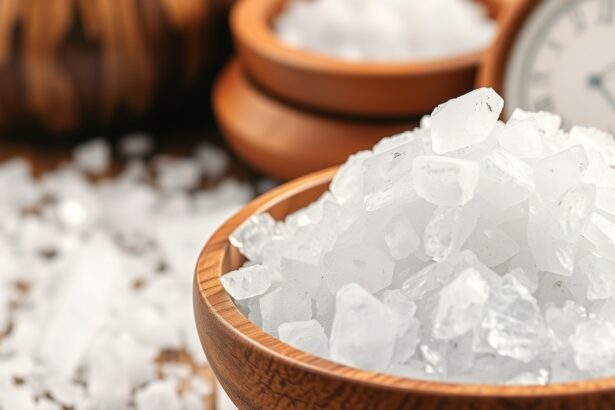 Keserűsó tálban, természetes gyógyhatású sók