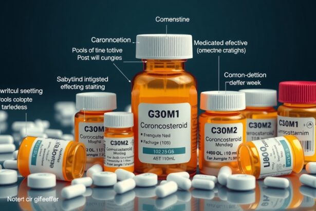 Különböző kortikoszteroid tartalmú gyógyszerpalackok