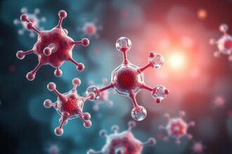 Molekulák ábrázolása, amelyek inhibitorok szerepet játszanak