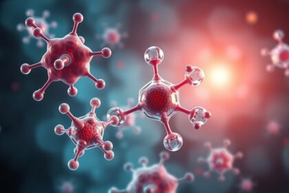 Molekulák ábrázolása, amelyek inhibitorok szerepet játszanak