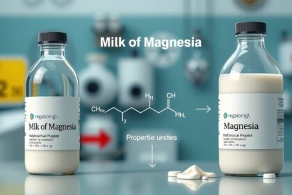 Magnézia tej és kémiai képlete, egészségügyi jótékony hatásokkal