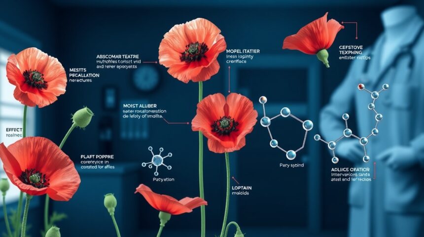 Mák (Papaver) virágok és mákalkaloidok kémiájának bemutatása
