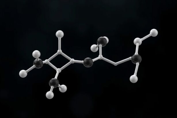 Atropin molekula modell, kémiai szerkezet, gyógyszerhatás