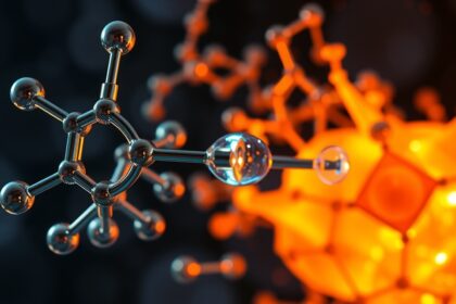 Pentetrazol molekula szerkezete hozzáadott grafikai elemekkel.