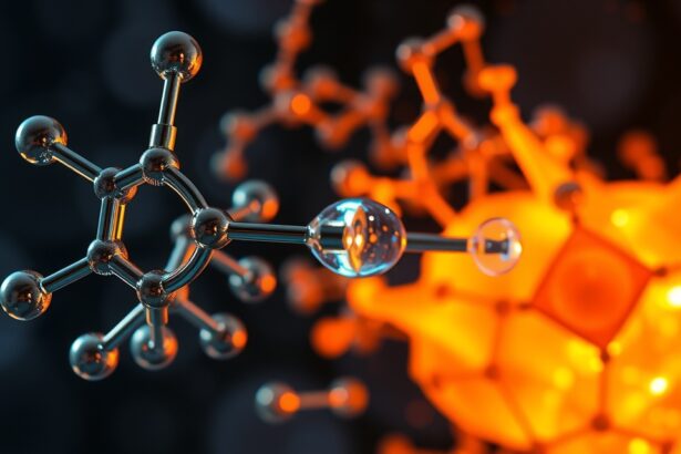 Pentetrazol molekula szerkezete hozzáadott grafikai elemekkel.