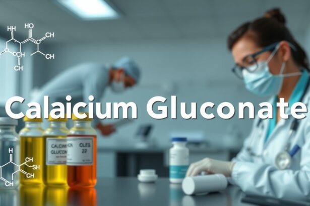 Kalcium-glükonát vegyület és gyógyszerek a laborban