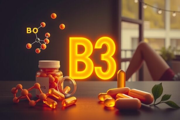 Nikotinamid (B3) kapszulák és molekulák az energia-anyagcseréért