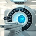 Modern NMR képalkotó berendezés egy orvosi klinikán