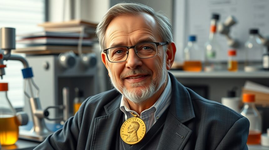 Phillips Williams Daniel, Nobel-díjas fizikus laboratóriumban.