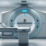 Pozitronemissziós tomográf készülék az orvosi diagnosztikában.