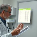 Orvos a PSA-mérésről beszél egy páciensnek.