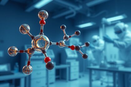 Pszoralen molekula laboratóriumi környezetben