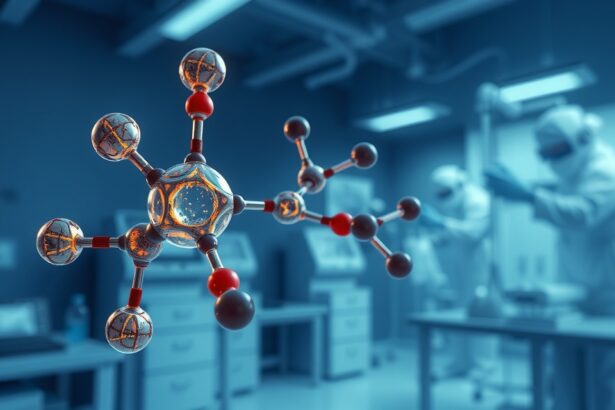 Pszoralen molekula laboratóriumi környezetben