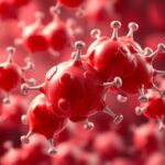 Molekulák ábrázolása, amelyek a rossz koleszterin szintet szimbolizálják.