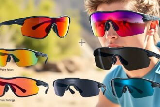 Sportnapszemüvegek különböző típusai és színei