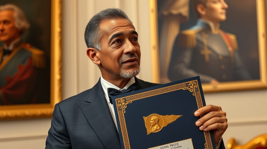 Nobel-díjas tudós Louis Eugène Félix Néel diplomájával