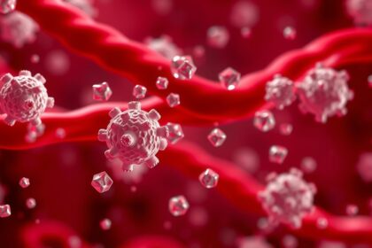 VLDL lipoproteinek és trigliceridek keringése a vérben.