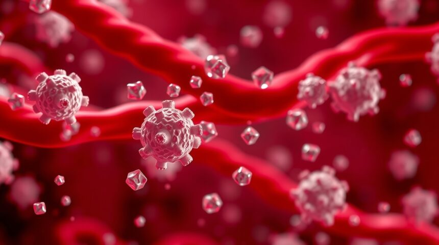 VLDL lipoproteinek és trigliceridek keringése a vérben.