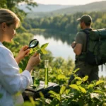 Növények vizsgálata klorofillal a természetben