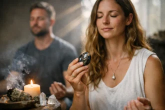 Pietersit kő meditáció közben, energetikai hatásai felfedezve