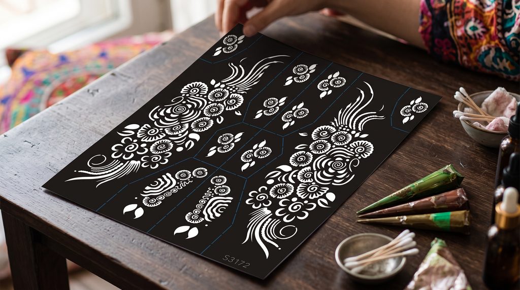 Henna sablonok - Találd meg a stílusodhoz illőt 2 henna sablonok